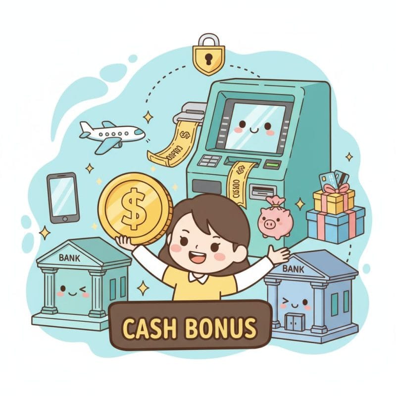 普發現金一萬元放大術!21家銀行加碼優惠、領取攻略、防詐全解析 3 现金奖励与银行相关图案