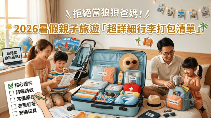 暑假親子旅遊打包